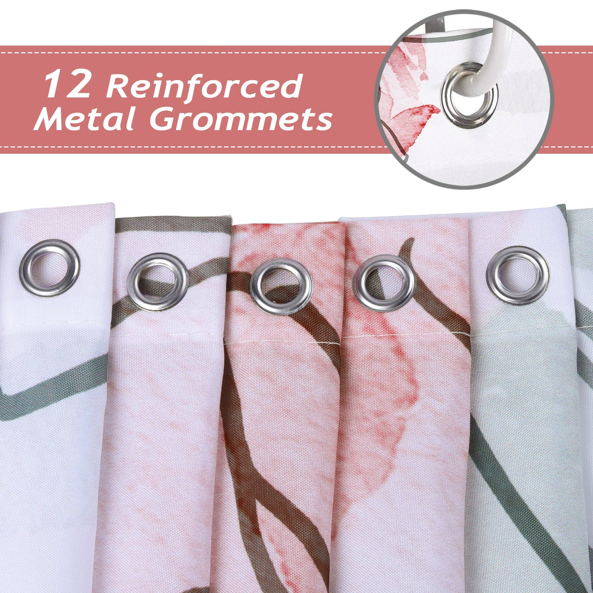 Watercolor Floral Shower Curtain