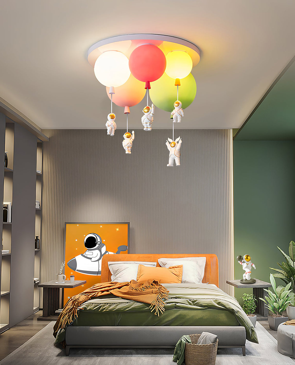 Frosted Balloon Combination Ceiling Lamp