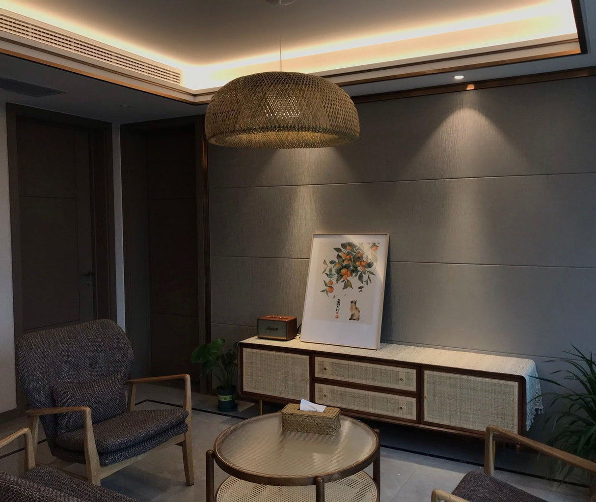 Bamboo Braided Pendant Lamp