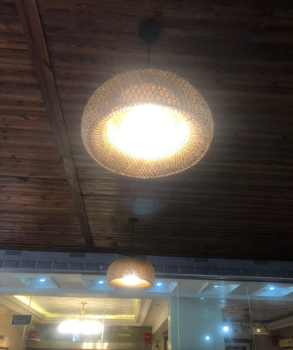 Bamboo Braided Pendant Lamp