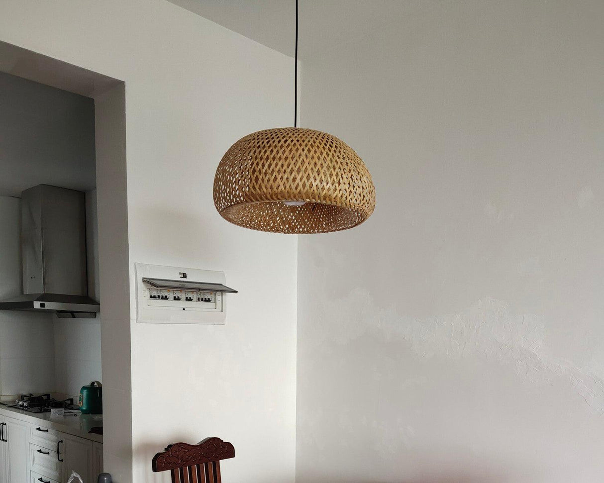 Bamboo Braided Pendant Lamp