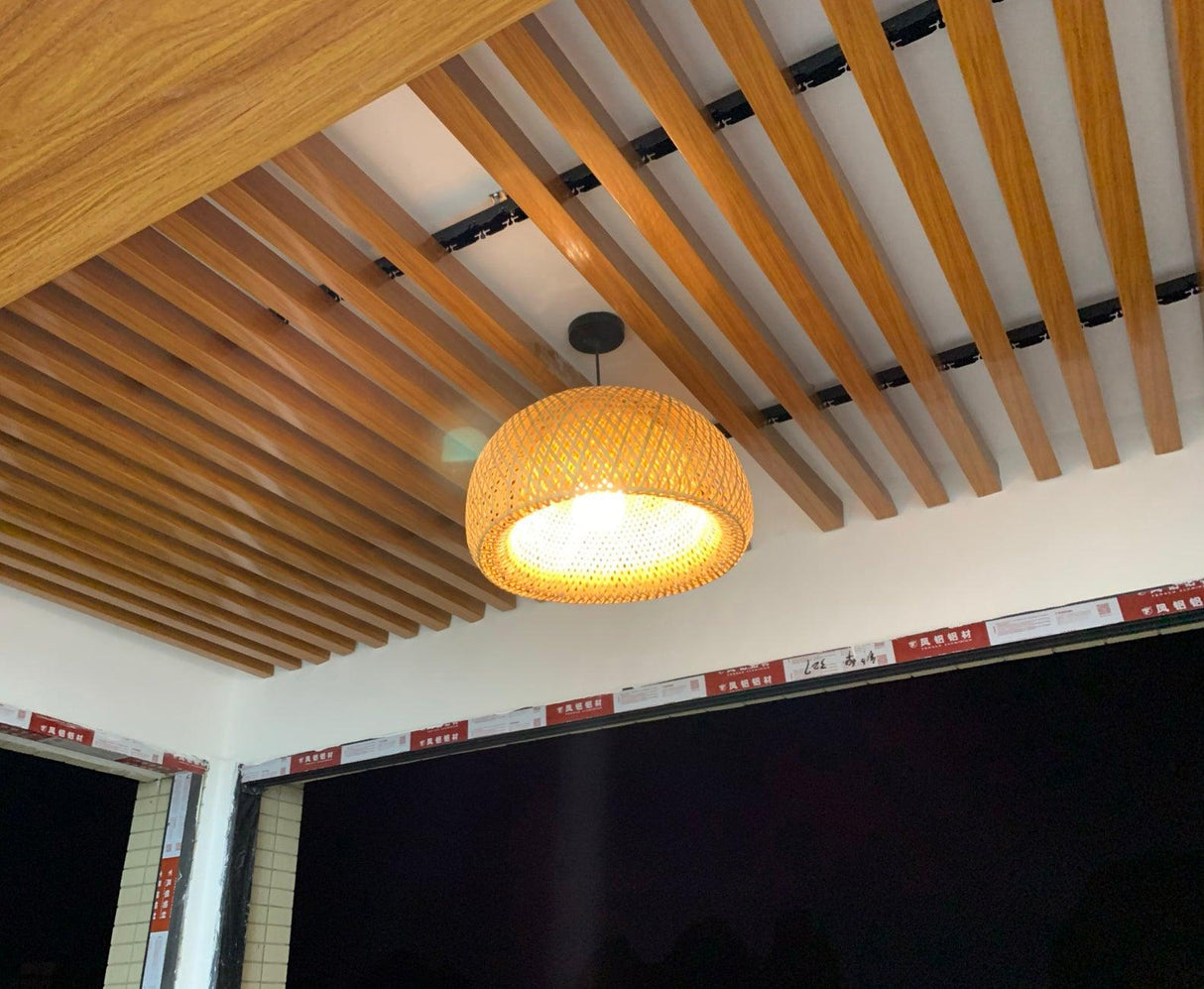Bamboo Braided Pendant Lamp