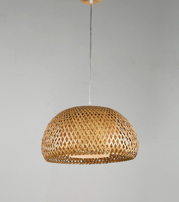 Bamboo Braided Pendant Lamp