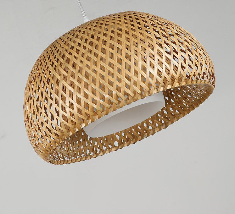 Bamboo Braided Pendant Lamp