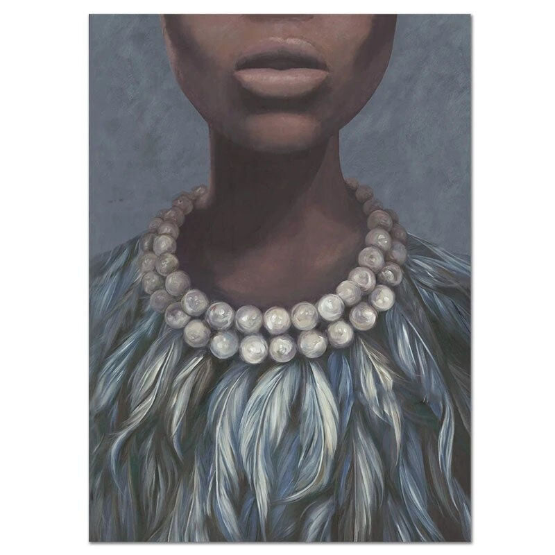 Beauty in Pearls Hand Painted Canvas