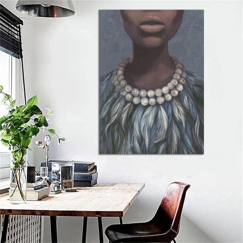 Beauty in Pearls Hand Painted Canvas