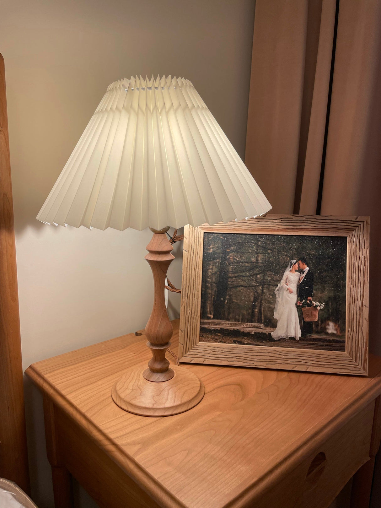 Bellini Wooden Turned Table Lamp