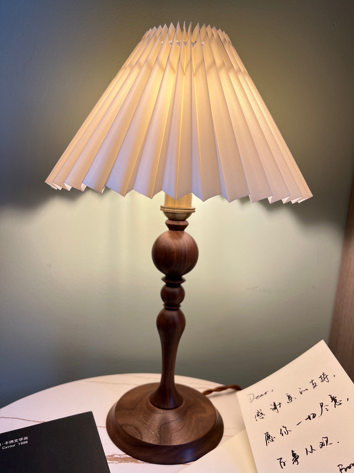 Bellini Wooden Turned Table Lamp
