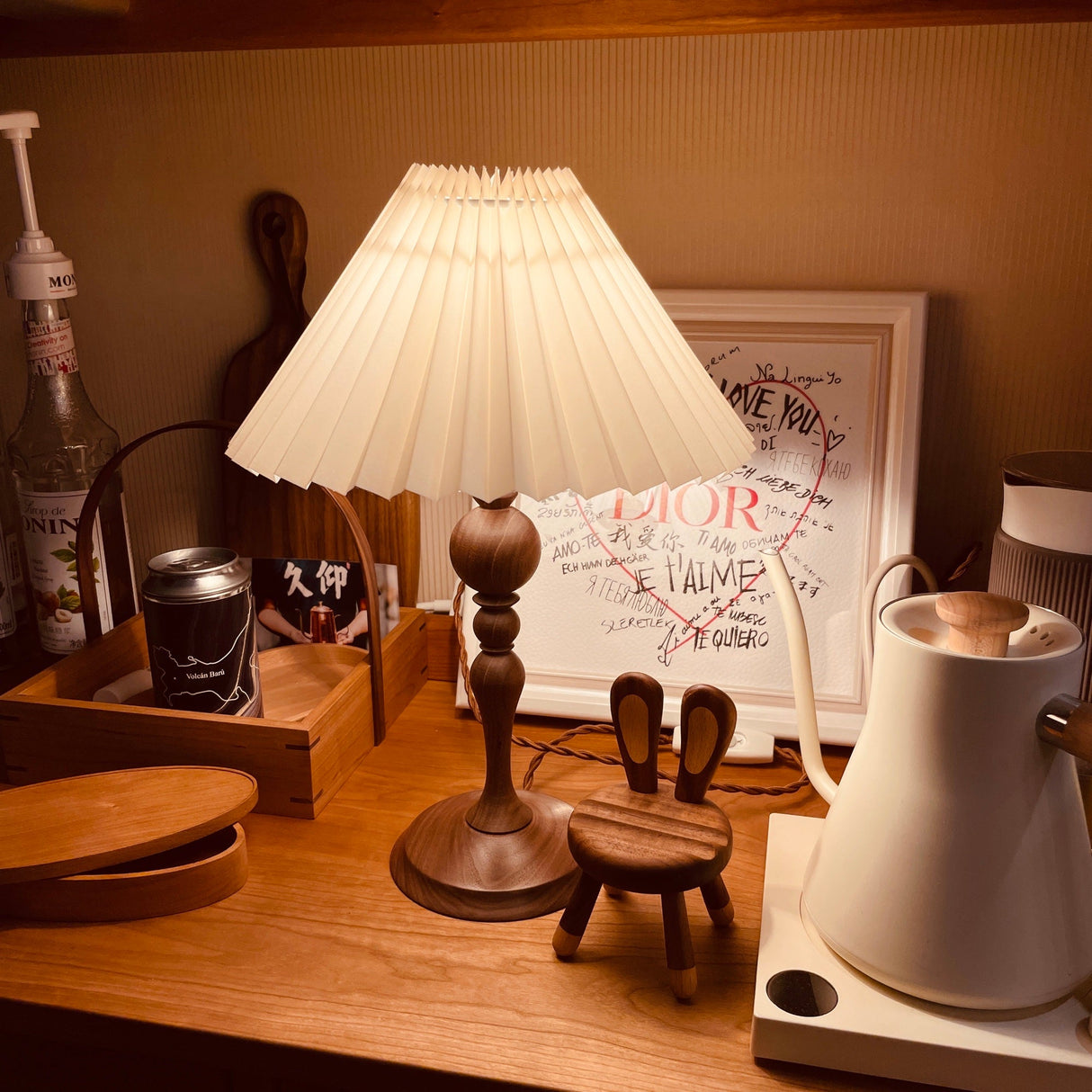 Bellini Wooden Turned Table Lamp