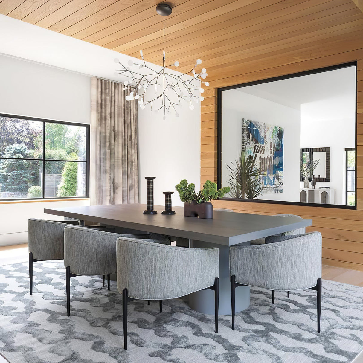 Black Heracleum Chandelier