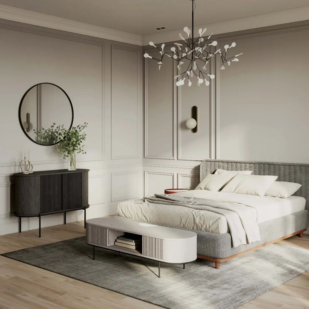 Black Heracleum Chandelier