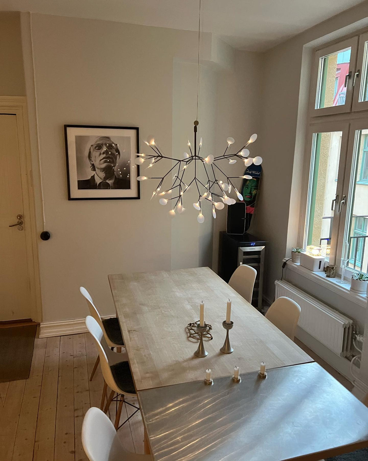 Black Heracleum Chandelier