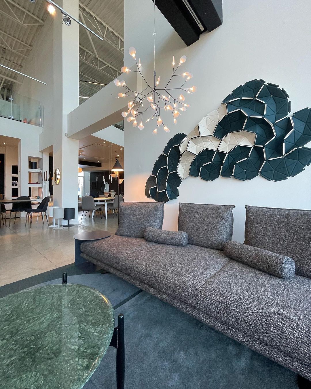 Black Heracleum Chandelier