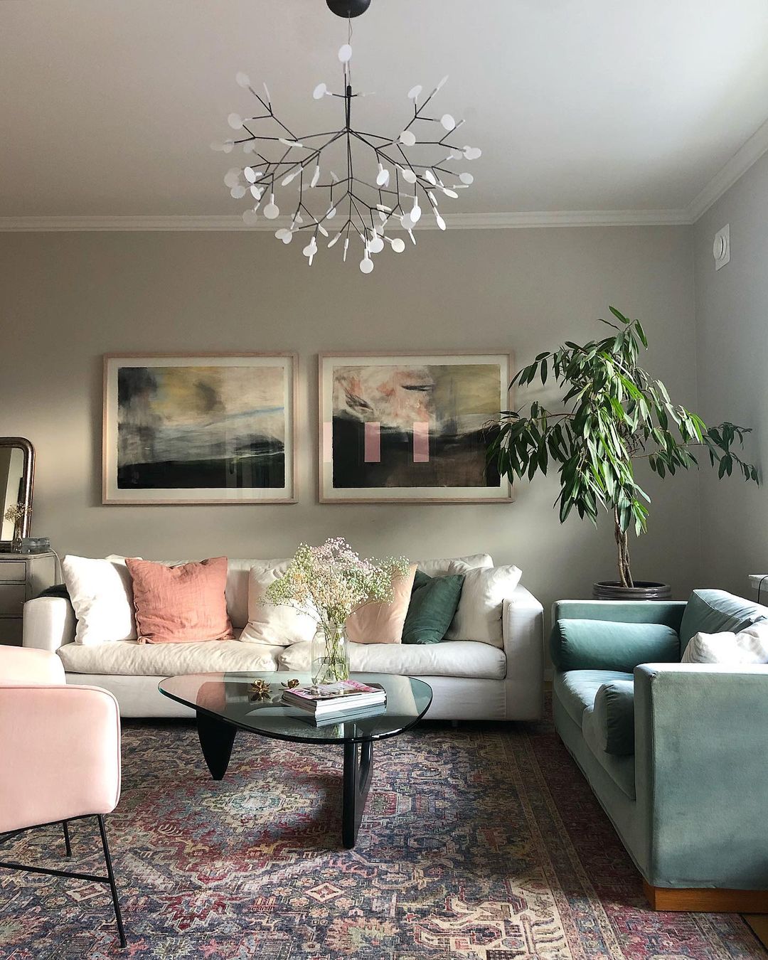 Black Heracleum Chandelier