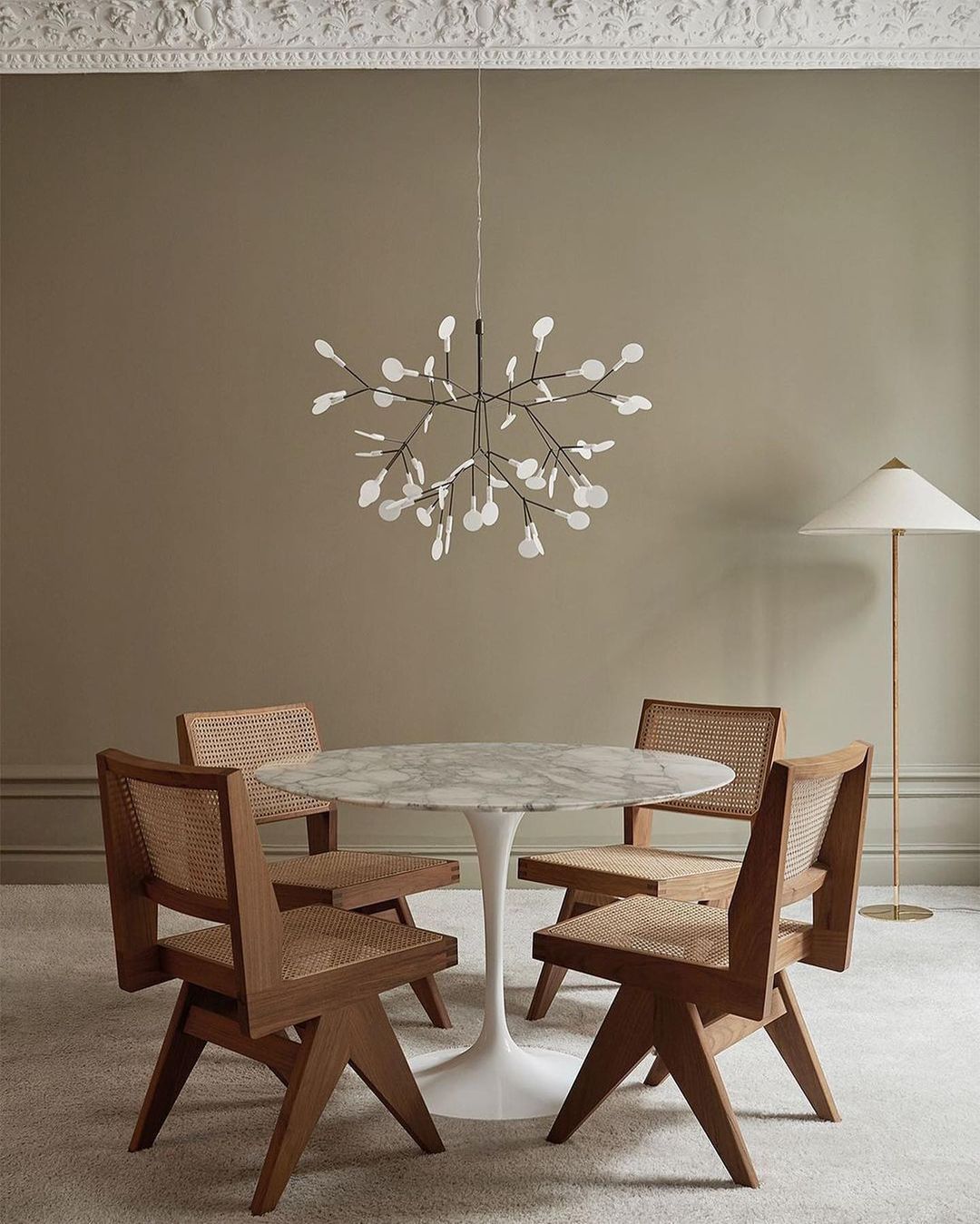 Black Heracleum Chandelier
