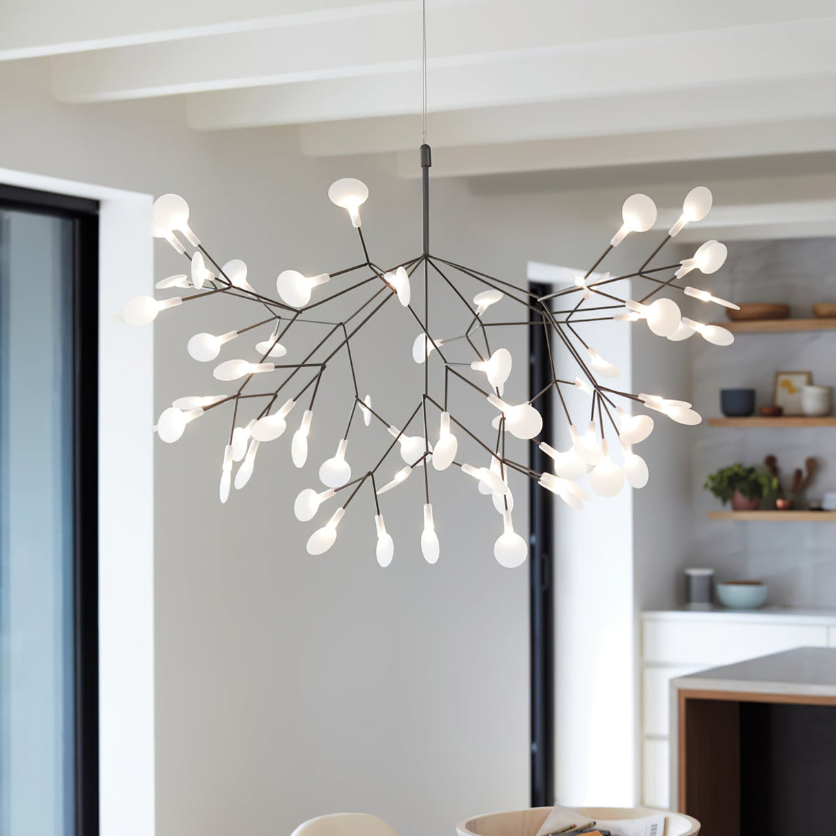 Black Heracleum Chandelier