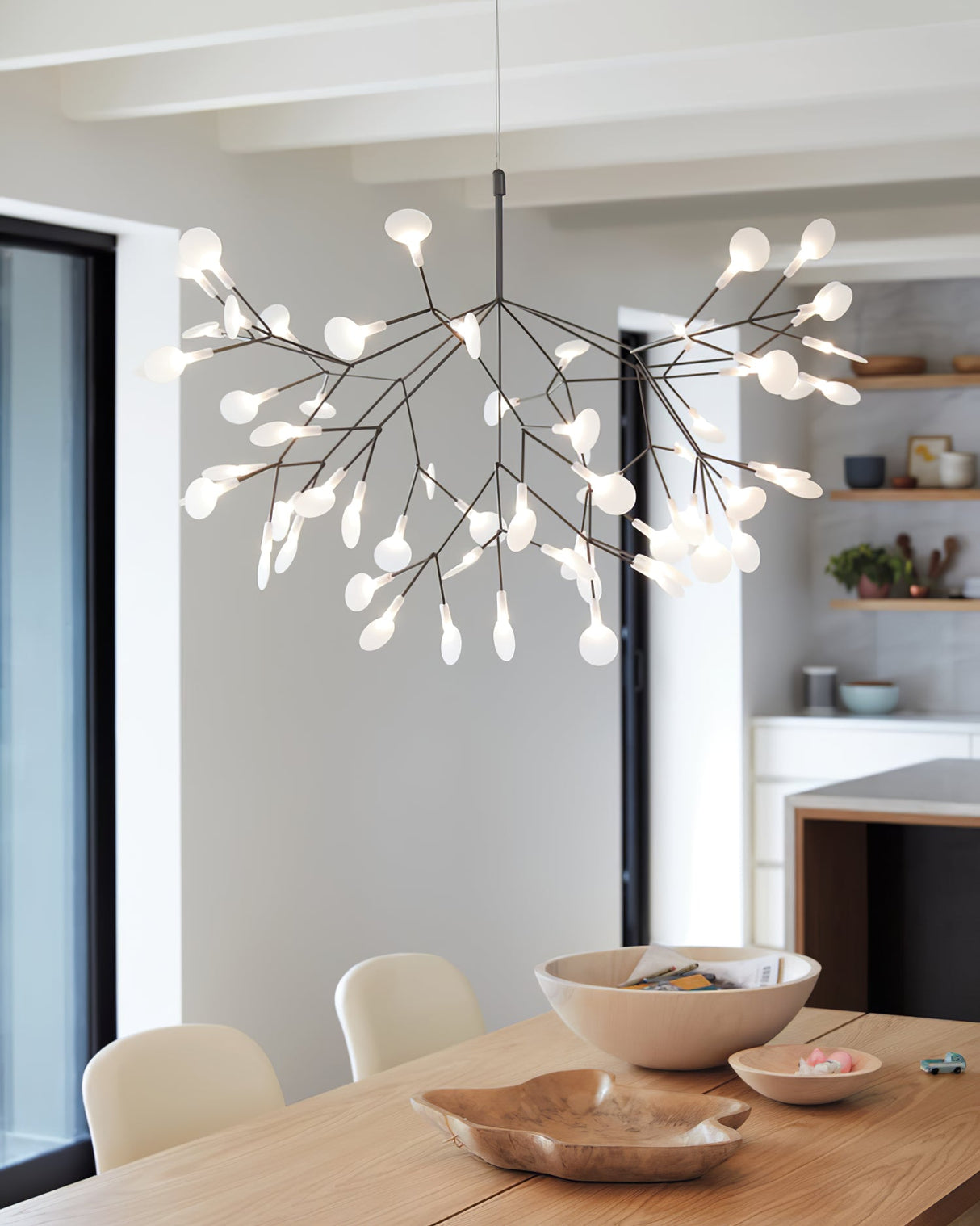 Black Heracleum Chandelier