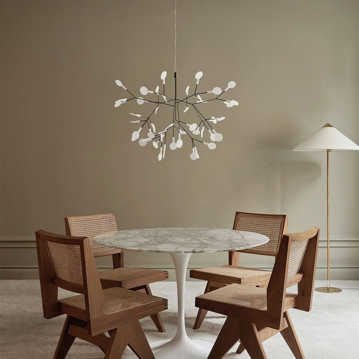 Black Heracleum Chandelier