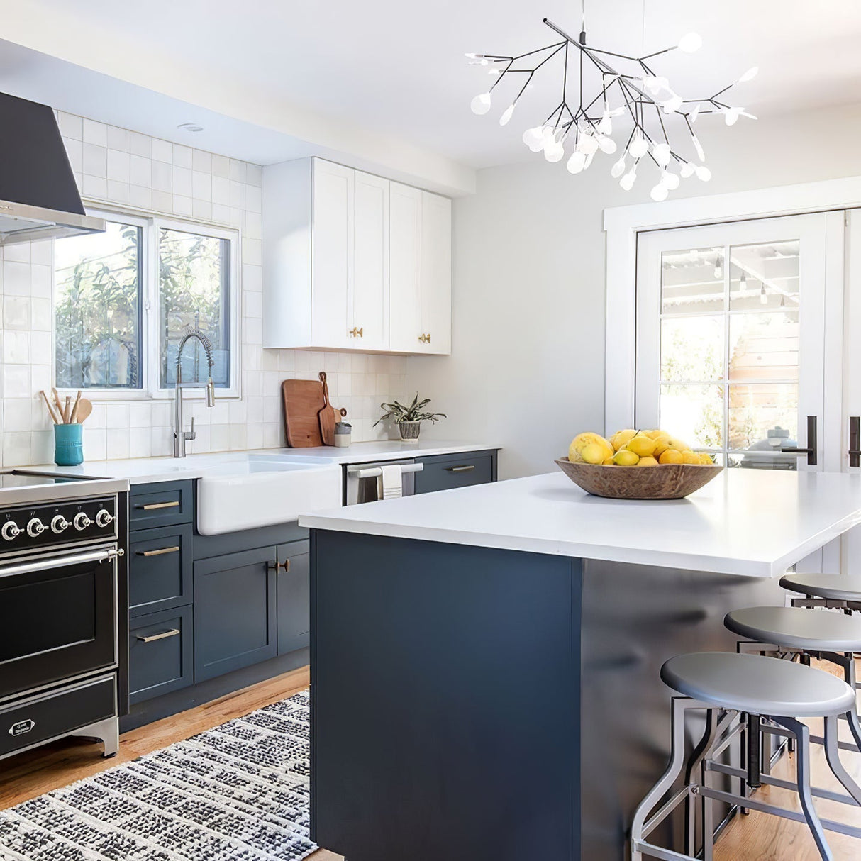 Black Heracleum Chandelier