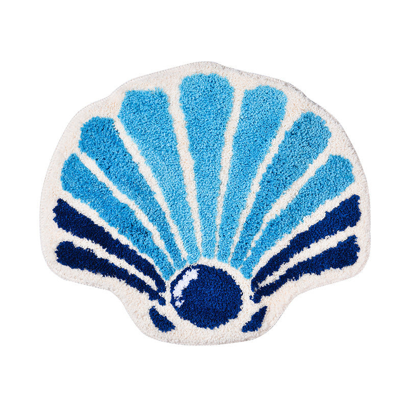 Blue Shell Bath Mat 27.1″x 31.5″ or 69x80 cm