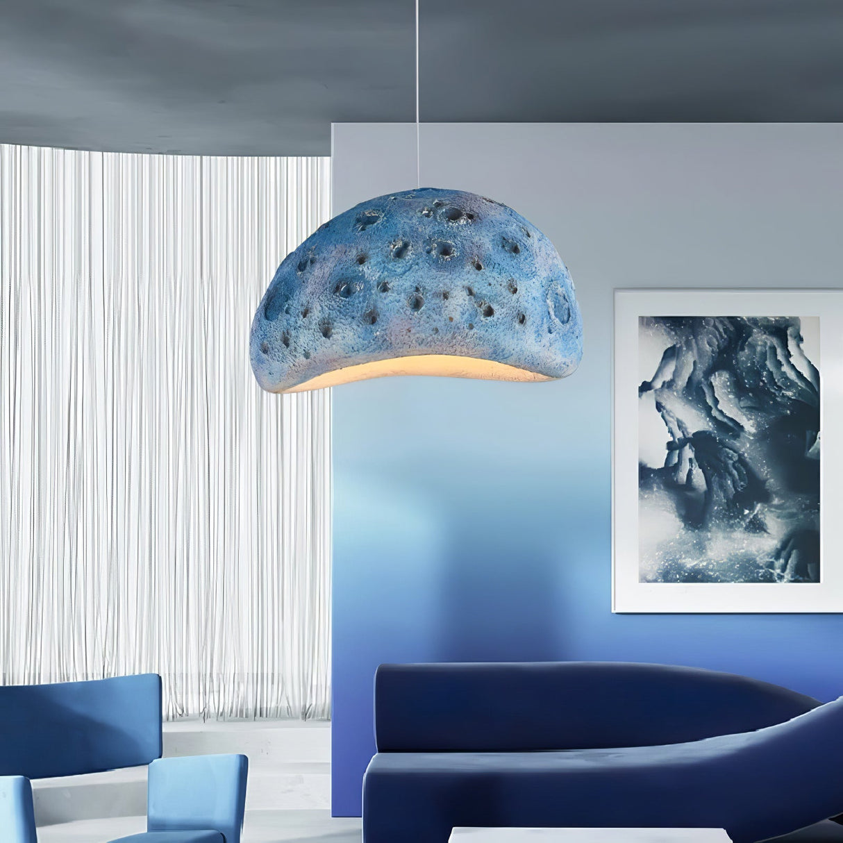 Blue Planet Moon Pendant Lamp