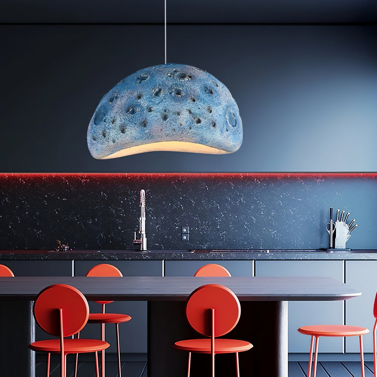 Blue Planet Moon Pendant Lamp