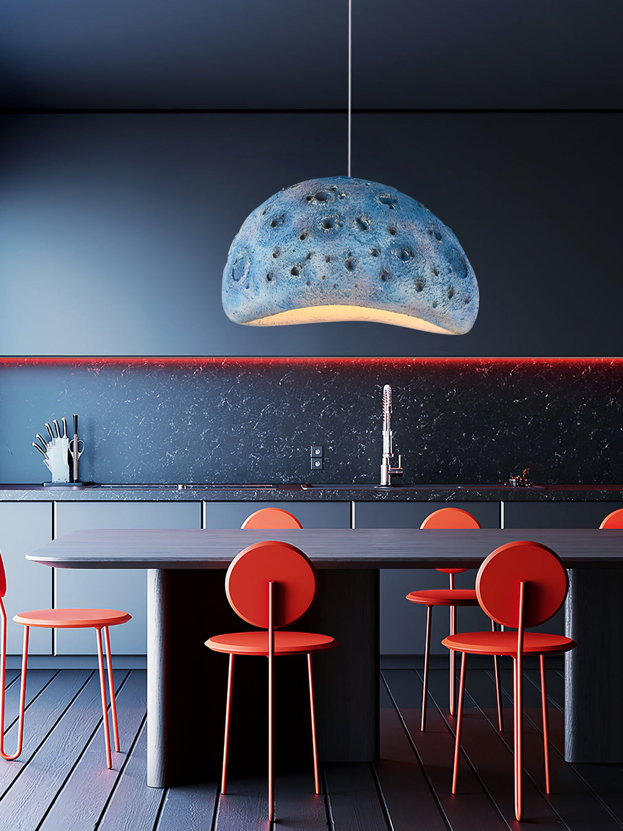 Blue Planet Moon Pendant Lamp