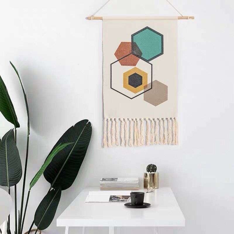 Boho Hanging Tapestry Fabric Home Decoration Accessories Watt-hour Meter Box Cover Dormitory Hotel Wall Hanging Blanket Decor