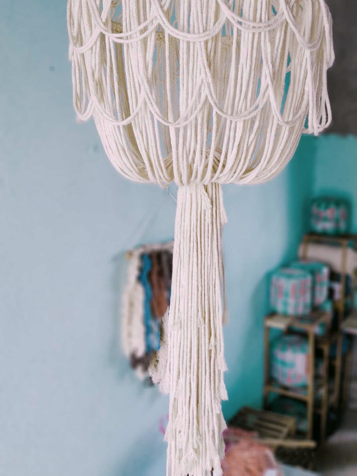 Boho Fringe Chandelier