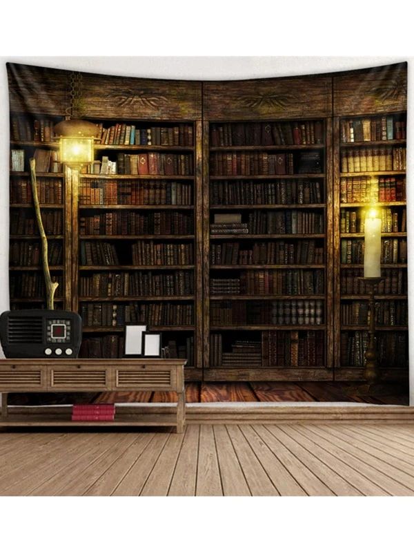 Bookshelf Pattern Tapestry