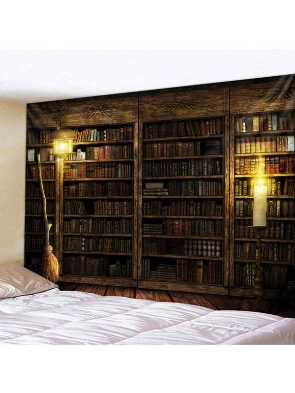 Bookshelf Pattern Tapestry