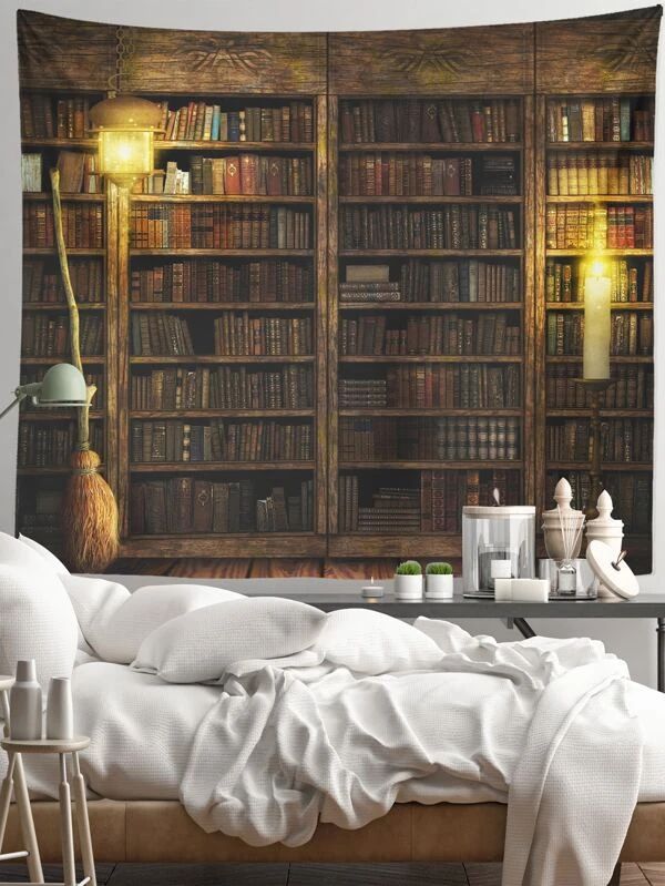 Bookshelf Pattern Tapestry