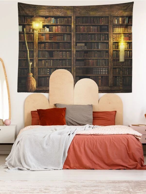 Bookshelf Pattern Tapestry