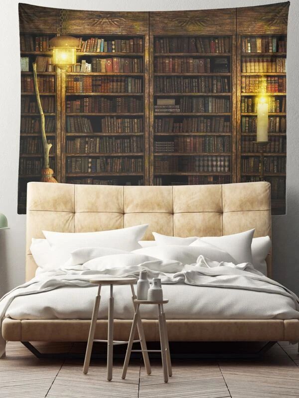 Bookshelf Pattern Tapestry
