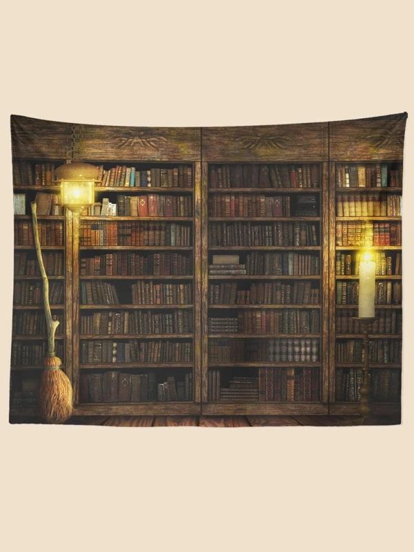 Bookshelf Pattern Tapestry