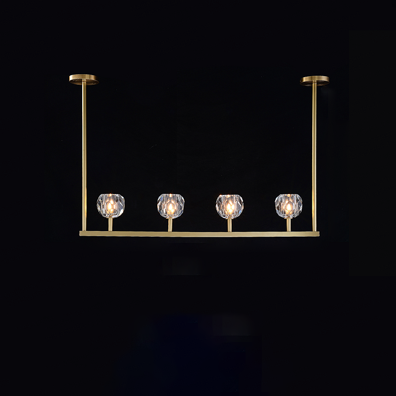 Crystal Ball Linear Chandelier