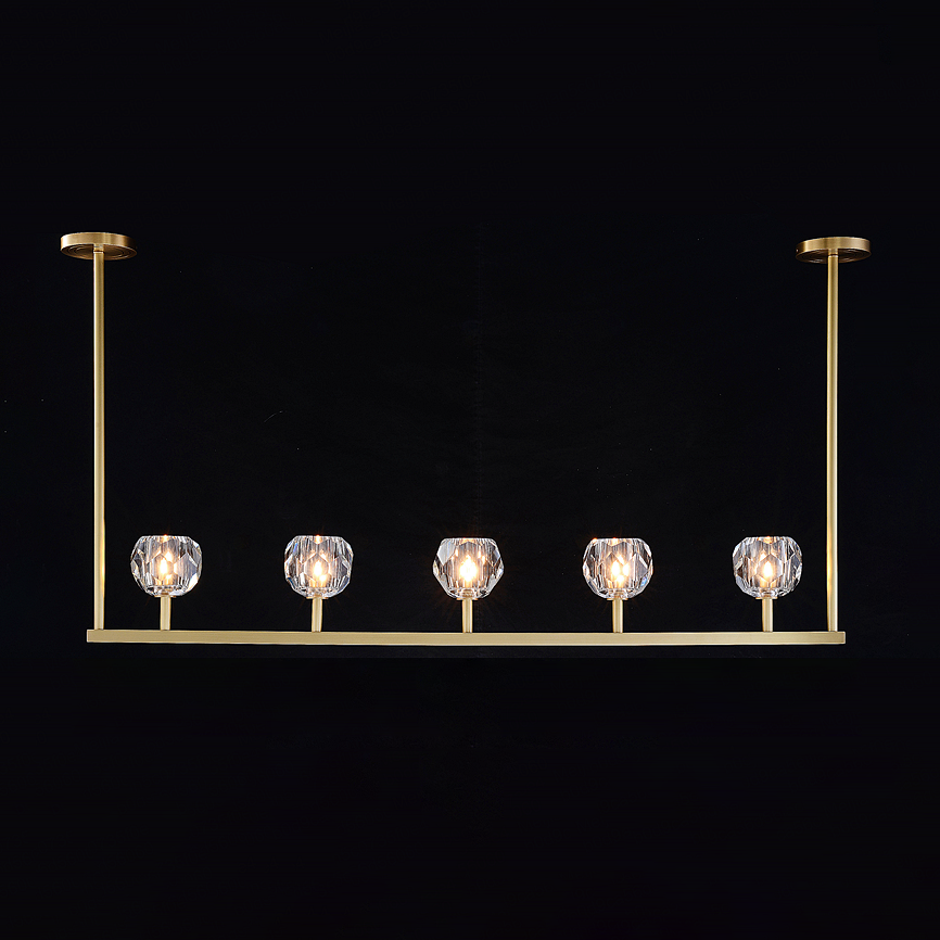Crystal Ball Linear Chandelier
