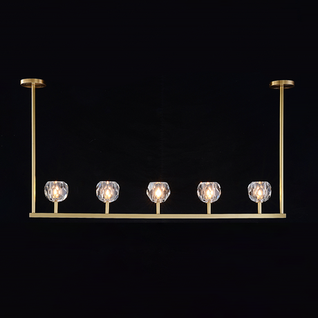 Crystal Ball Linear Chandelier
