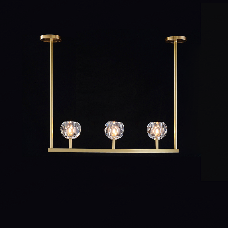 Crystal Ball Linear Chandelier