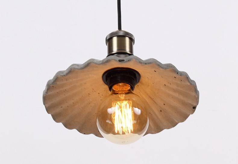 Presto Concrete Fluted Pendant Light