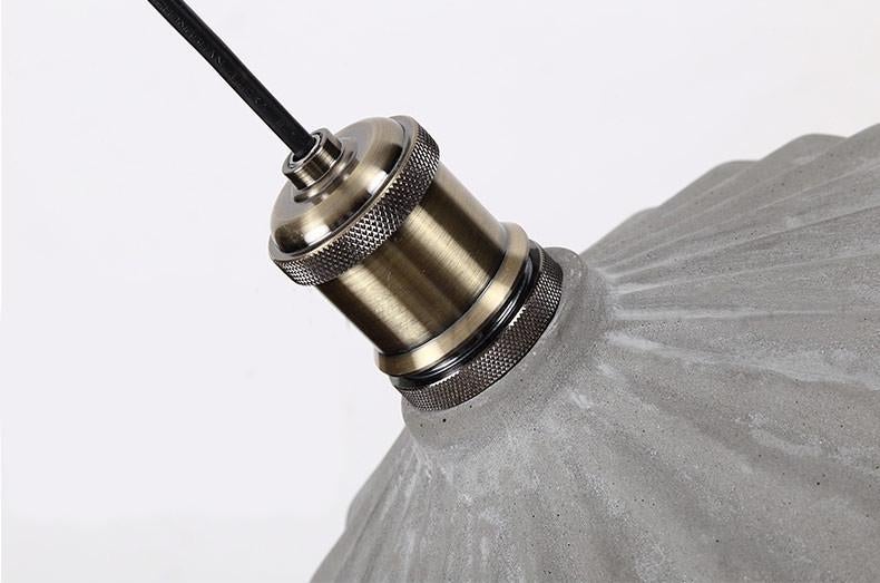 Presto Concrete Fluted Pendant Light