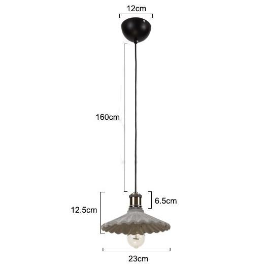 Presto Concrete Fluted Pendant Light