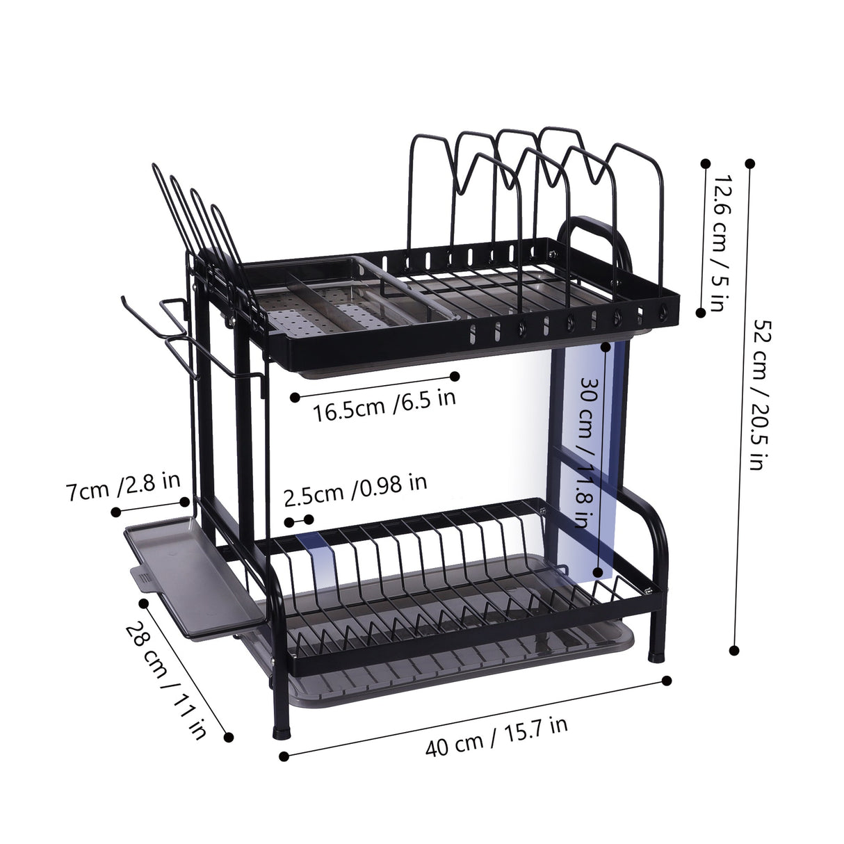 Large Capacity Dish Drying Rack