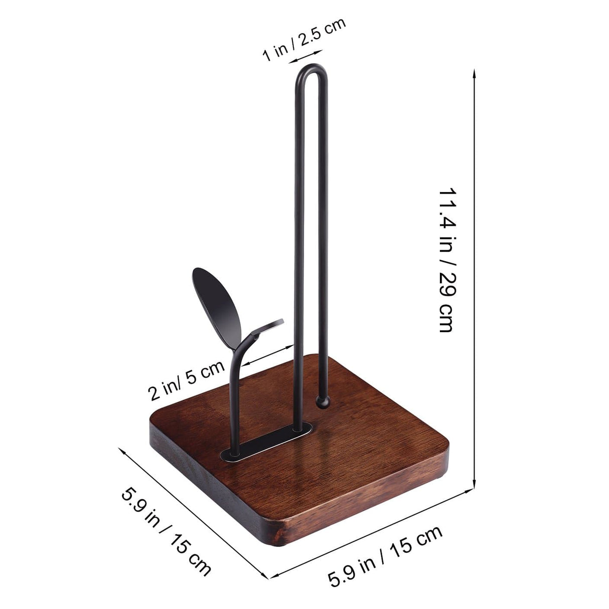 Rustic Wooden Paper Towel Holder