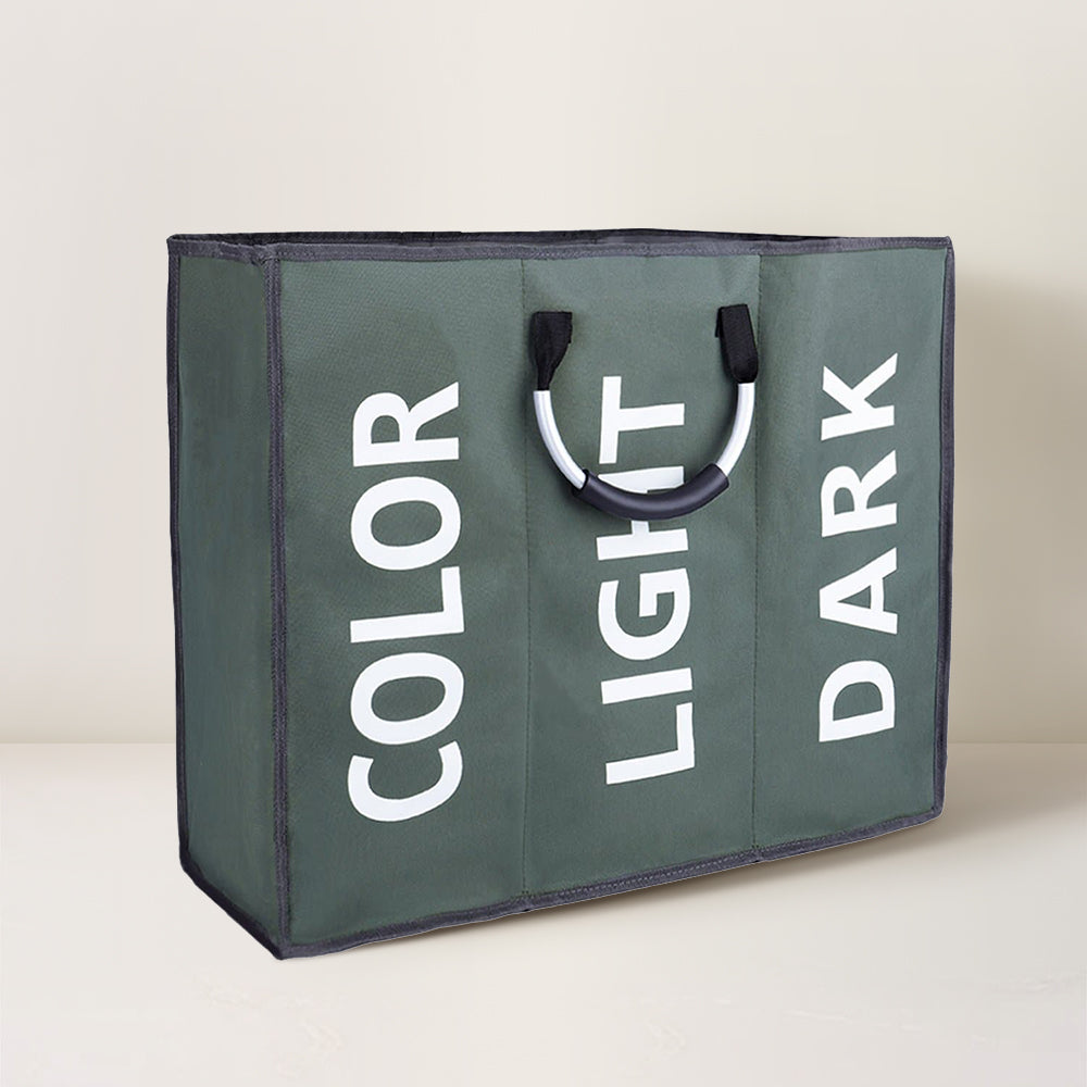 Large Grey Collapsible Laundry Basket