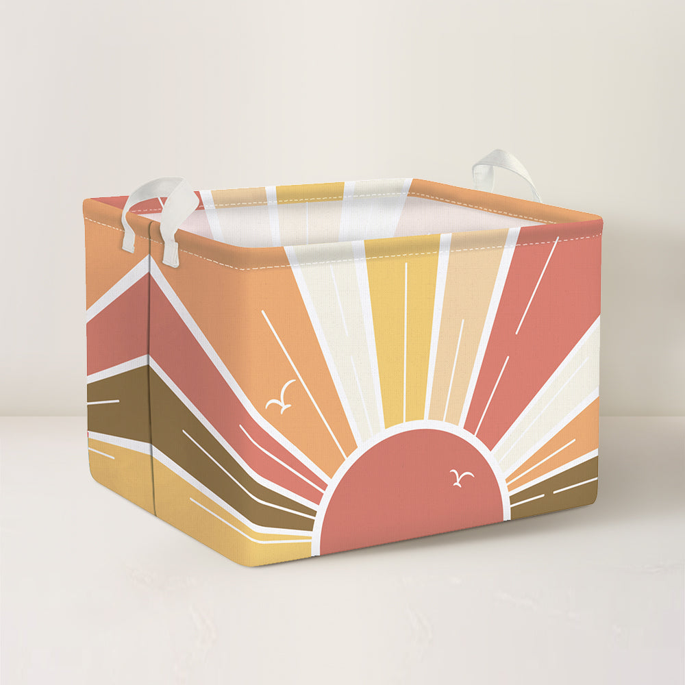 Red Nordic Collapsible Storage Basket