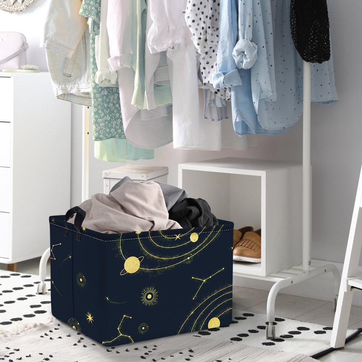 Blue Planet Collapsible Storage Basket