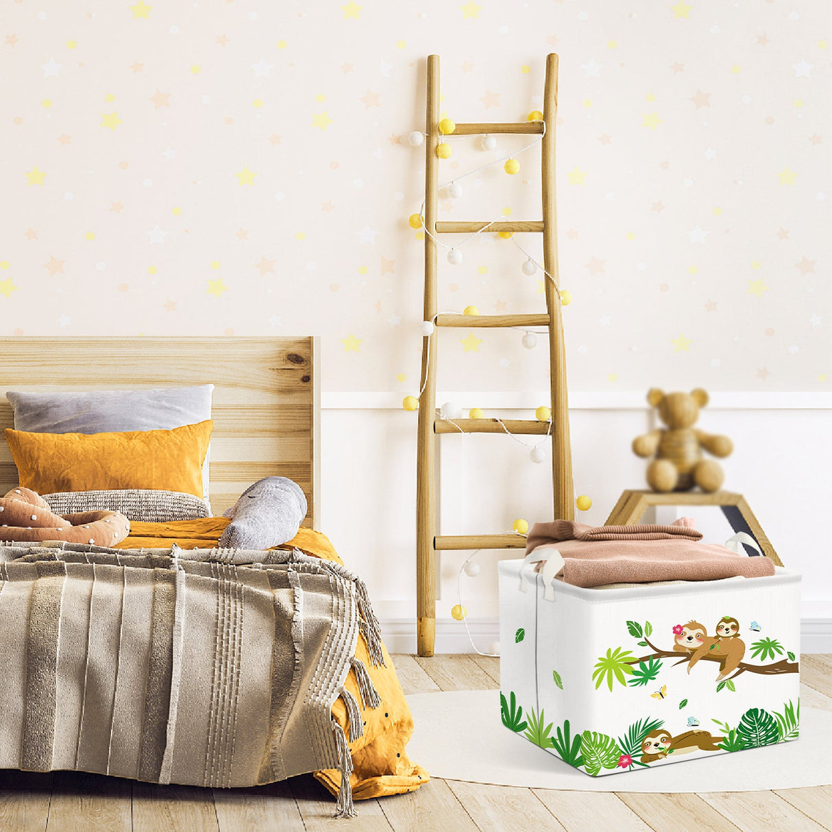 Cute Sloth Collapsible Storage Basket