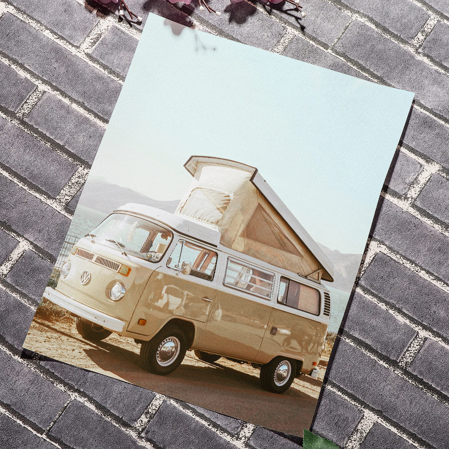 Cactus Sea Starfish Palm Leaf Girl Bus Wall Art Canvas Painting Nordic Posters And Prints Wall Pictures For Living Room Decor