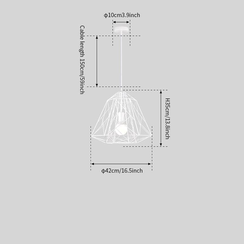 Cage Light Frame Pendant